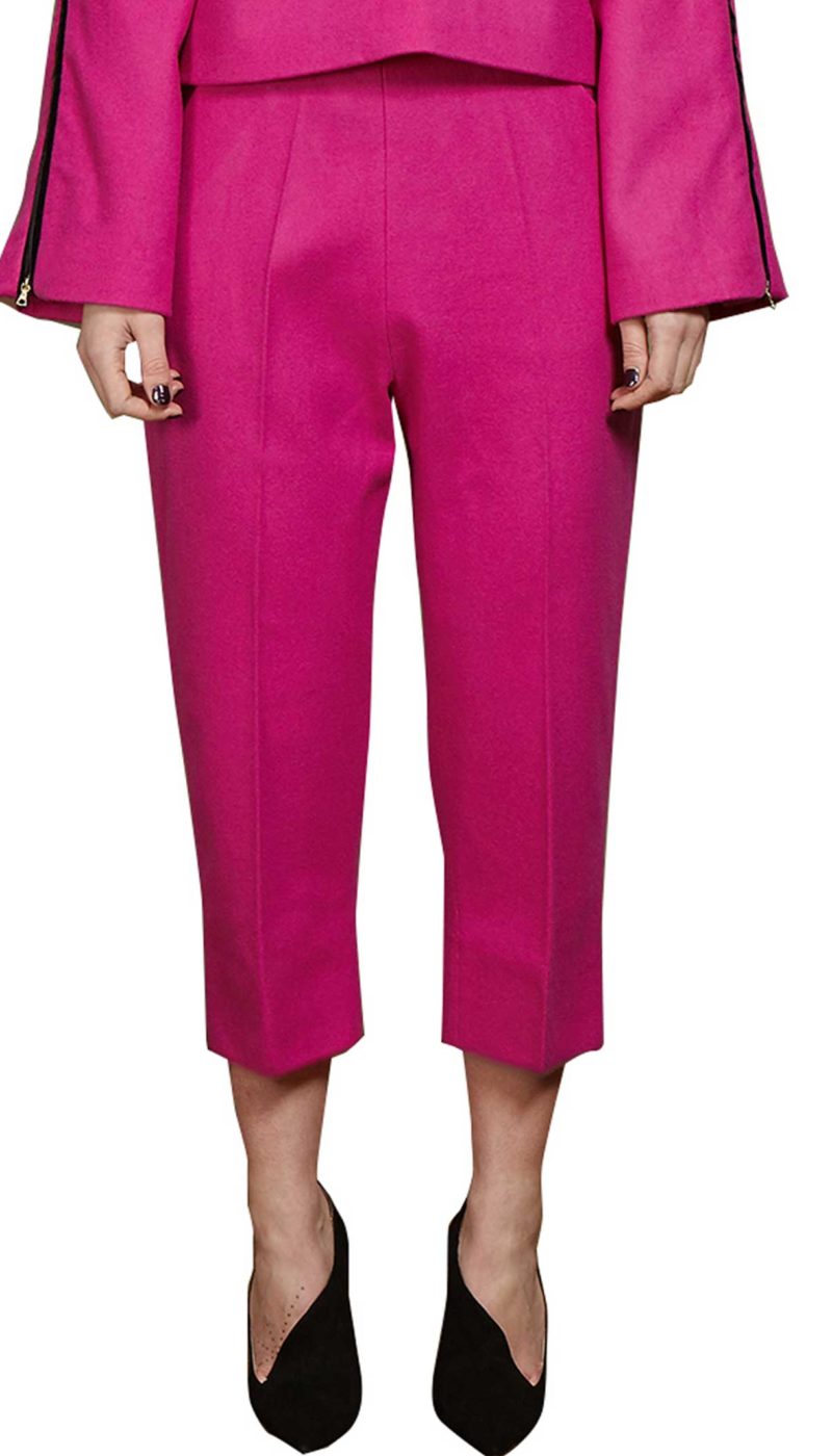 Sleek Harley Cropped Wool Pants